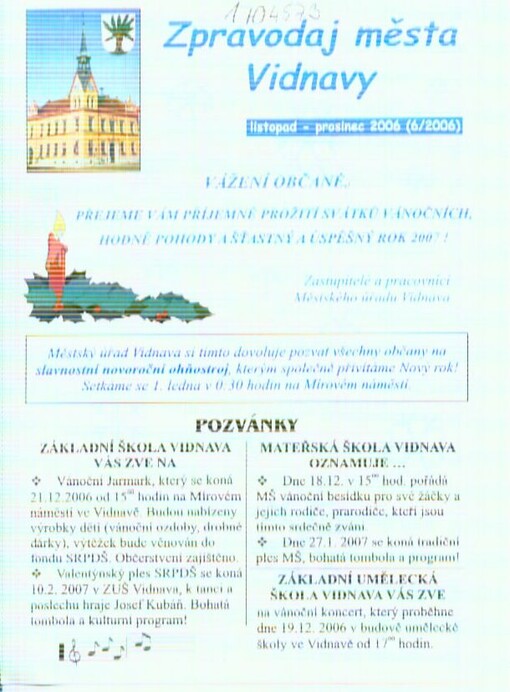 Zpravodaj města Vidnavy
