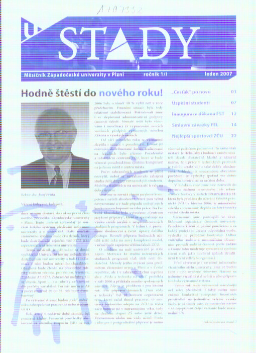 Stady : měsíčník Západočeské univerzity v Plzni