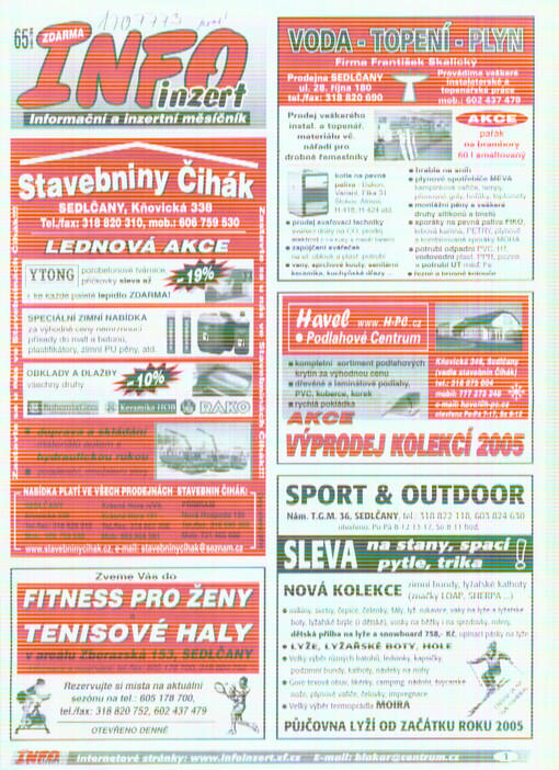 Info inzert : informační a inzertní měsíčník