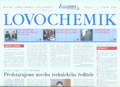 Lovochemik : noviny zaměstnanců společnosti Lovochemie