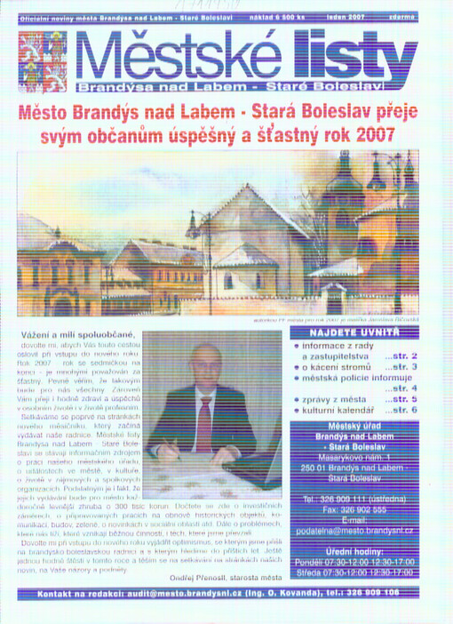 Městské listy Brandýsa nad Labem - Staré Boleslavi : oficiální noviny Brandýsa nad Labem - Staré Boleslavi
