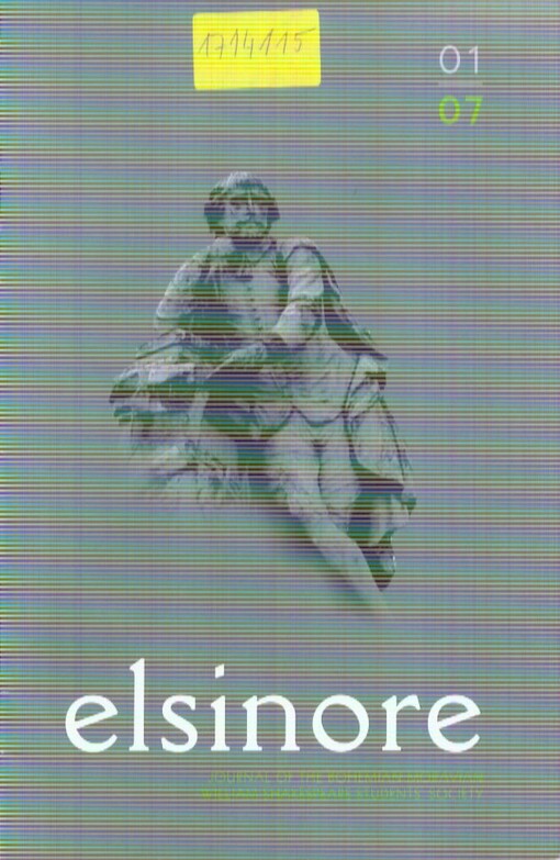 Elsinore : Journal of the Bohemian-Moravian William Shakespeare Student's Society