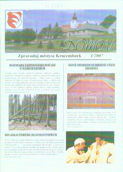 Domov : zpravodaj městyse Krucemburk