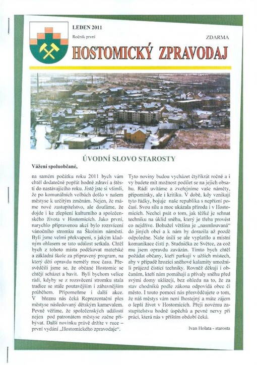 Hostomický zpravodaj