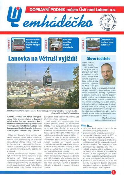 Emhádéčko : Dopravní podnik města Ústí nad Labem a.s.