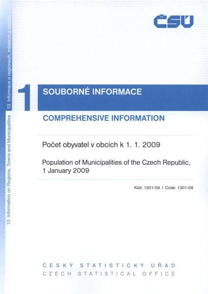 Počet obyvatel v obcích České republiky s promítnutím územních změn k ...