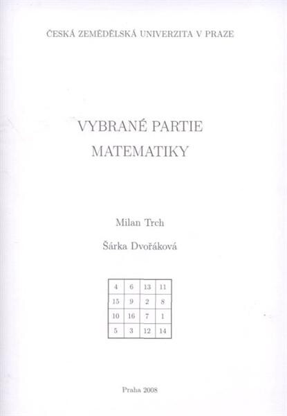 Vybrané partie matematiky