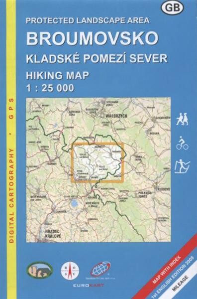 Protected landscape area Broumovsko Kladské pomezí sever : hiking map 1:25 000