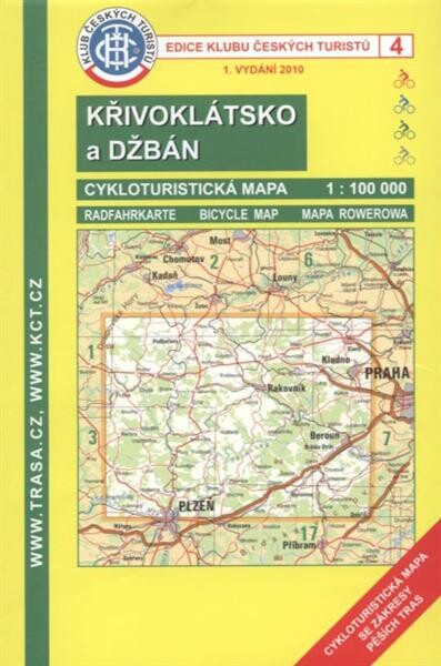 Křivoklátsko a Džbáncykloturistická mapa 1:100 000
