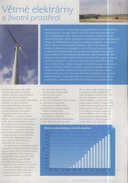 Větrné elektrárny a životní prostředí