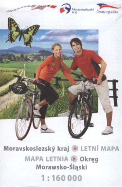 Moravskoslezský kraj - letní mapa Mapa letnia Okręg Morawsko - Śląski