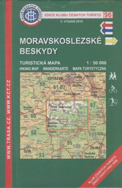Moravskoslezské Beskydy turistická mapa 1:50 000