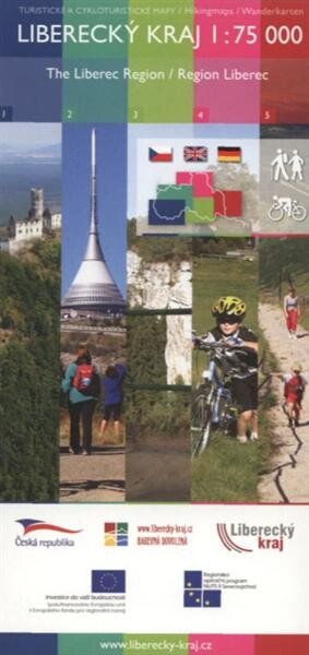 Liberecký kraj turistické a cykloturistické mapy = The Liberec Region : hikingmaps = Region Liberec : Wanderkarten