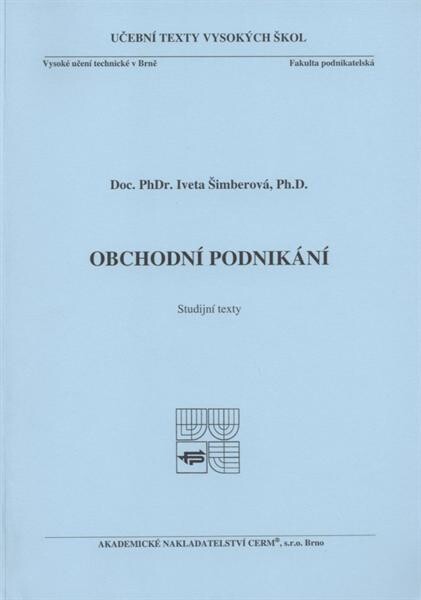 Obchodní podnikání :studijní texty