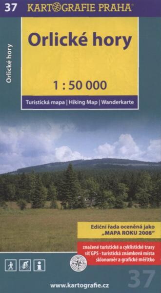 Orlické horyturistická mapa 1:50 000