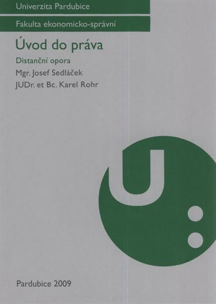 Úvod do práva : distanční opora