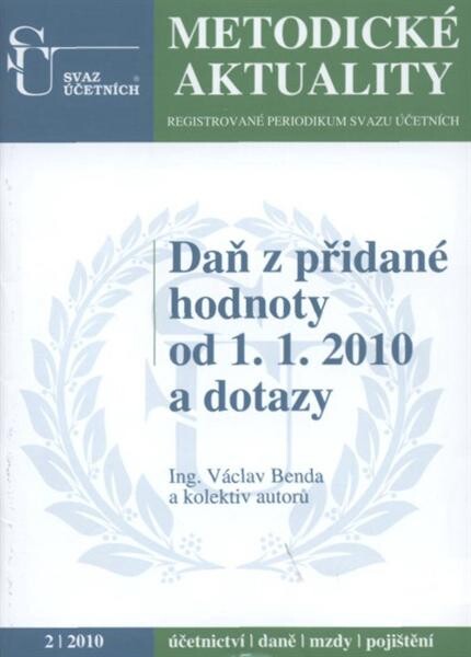 DPH od 1.1.2010 a dotazy