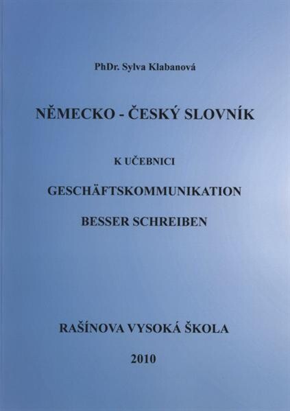 Německo-český slovník k učebnici Geschäftskommunikation Besser schreiben