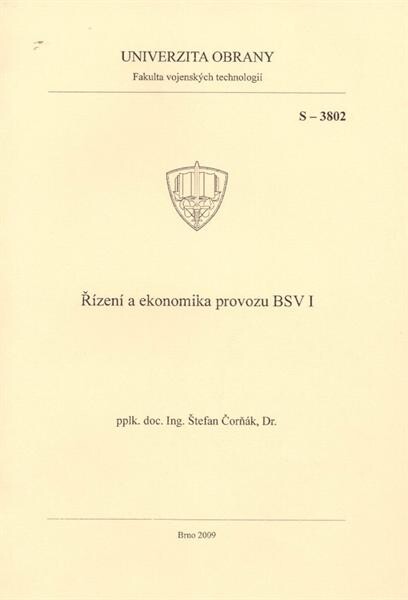 Řízení a ekonomika provozu BSV I