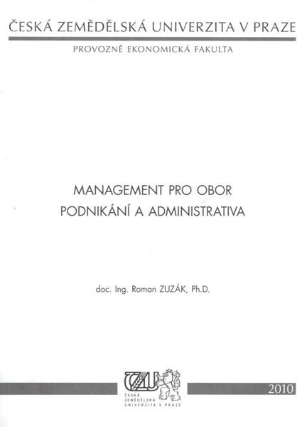 Management pro obor podnikání a administrativa