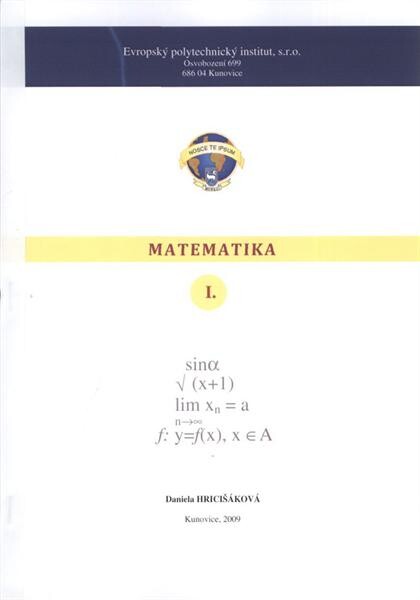 Matematika I.