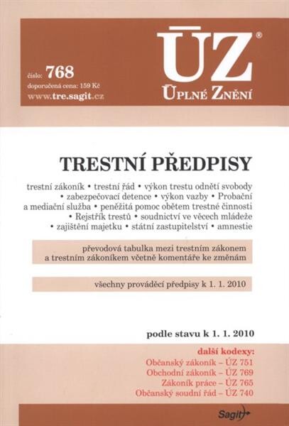 Trestní předpisy : redakční uzávěrka ...