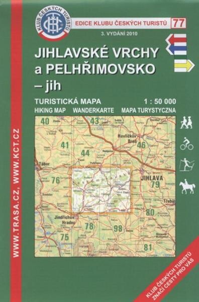 Jihlavské vrchy a Pelhřimovsko - jihturistická mapa 1:50 000, 3. vyd.