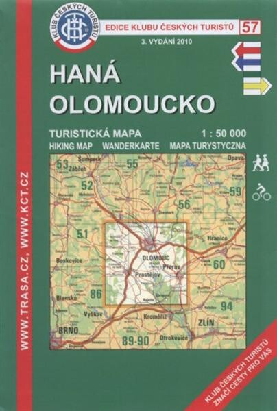 Haná, Olomouckoturistická mapa 1:50 000