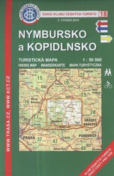 Nymbursko a Kopidlnsko turistická mapa 1:50 000