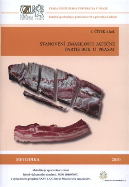 Stanovení zmasilosti jatečné partie bok u prasat :metodika