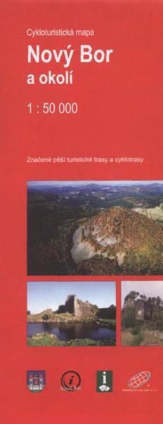 Nový Bor a okolícykloturistická mapa : značené pěší turistické trasy a cyklotrasy