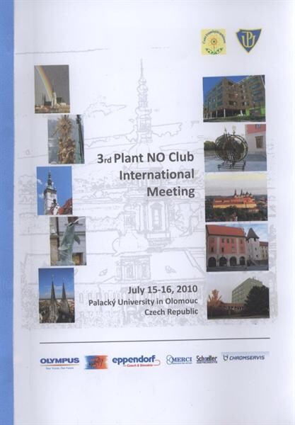 3rd Plant NO Club : international meeting : July 15-16, 2010, Olomouc : book of abstracts, including programme & list of participants