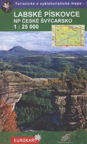 NP České Švýcarsko turistická a cykloturistická mapa 1:25 000 = NP Sächsische Schweiz - Ostteil : Wander- und Radwanderkarte 1:25 000 ; NP Sächsische Schweiz = Labské pískovce