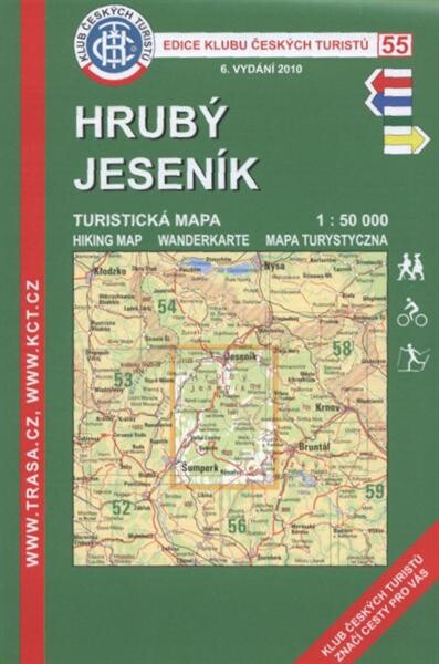 Hrubý Jeseník turistická mapa 1:50 000