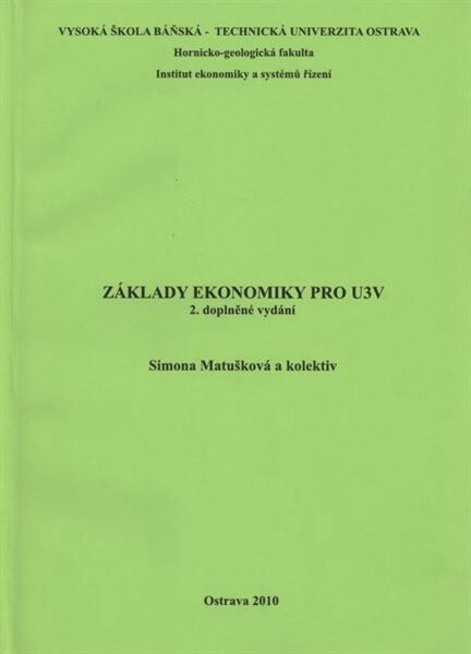Základy ekonomiky pro U3V