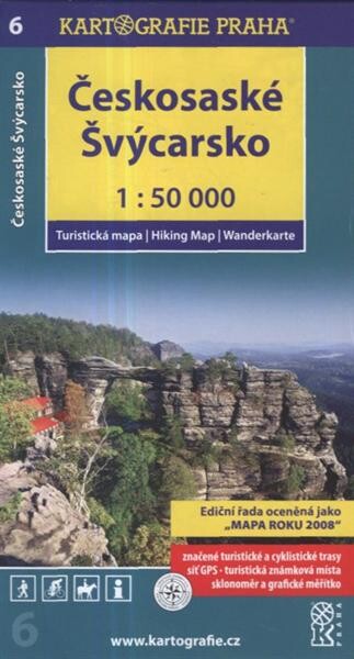 Českosaské Švýcarskoturistická mapa 1:50 000