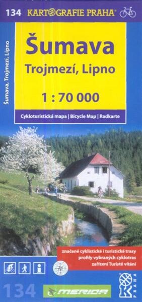 Šumava Trojmezí, Lipno : cykloturistická mapa 1:70 000