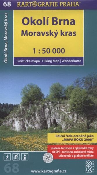 Okolí Brna, Moravský krasturistická mapa 1:50 000