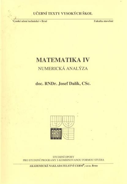 Matematika IV : numerická analýza