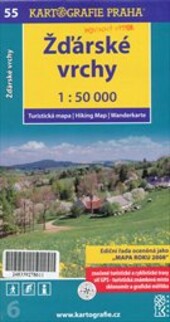 Žďárské vrchy turistická mapa : hiking map : Wanderkarte