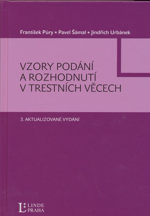 Vzory podání a rozhodnutí v trestních věcech