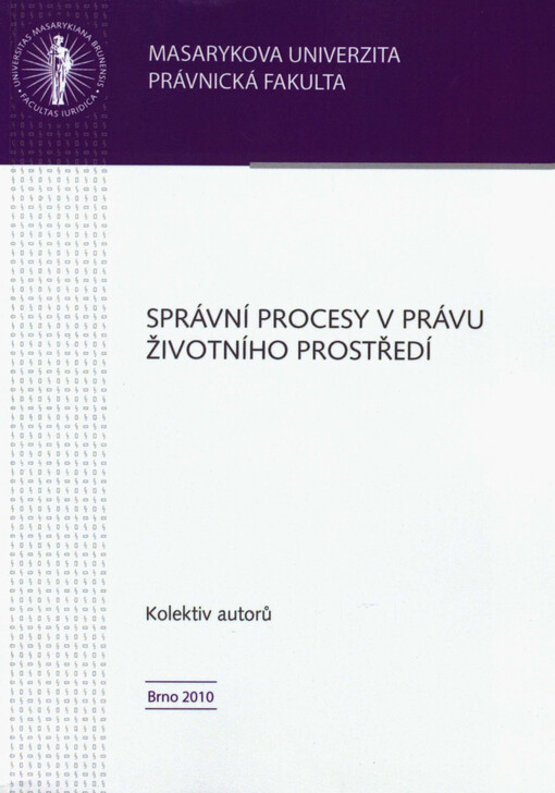 Správní procesy v právu životního prostředí