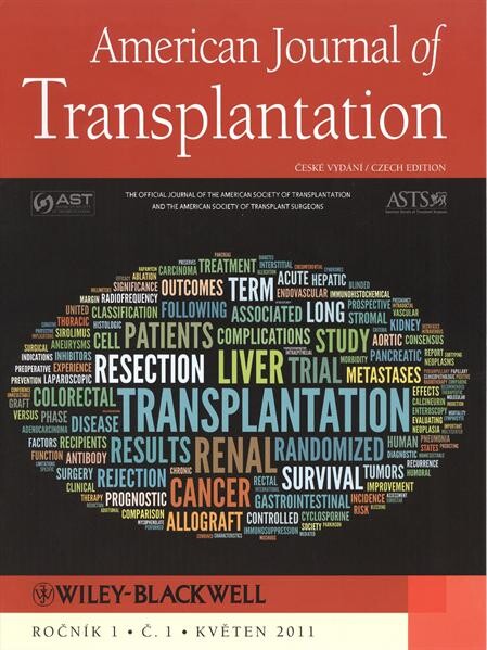 American journal of transplantation : the official journal of the American Society of Transplantation and the American Society of Transplant Surgeons : české vydání