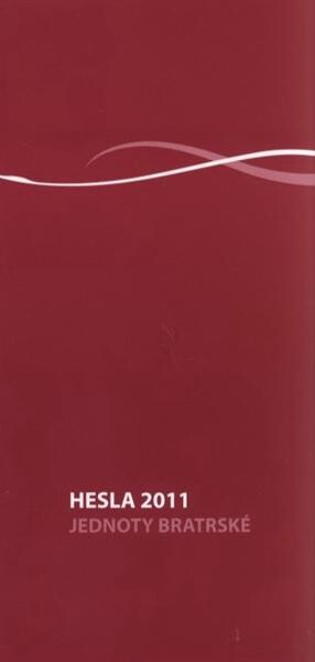 Hesla Jednoty bratrské s diářem