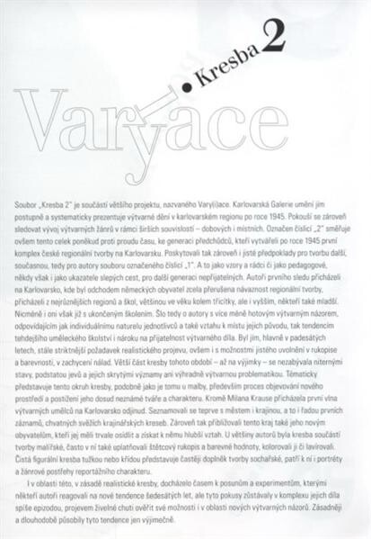 Vary(i)ace : kresba 2 : [Letohrádek zámeckého parku v Ostrově : 9.9.-31.10.2010