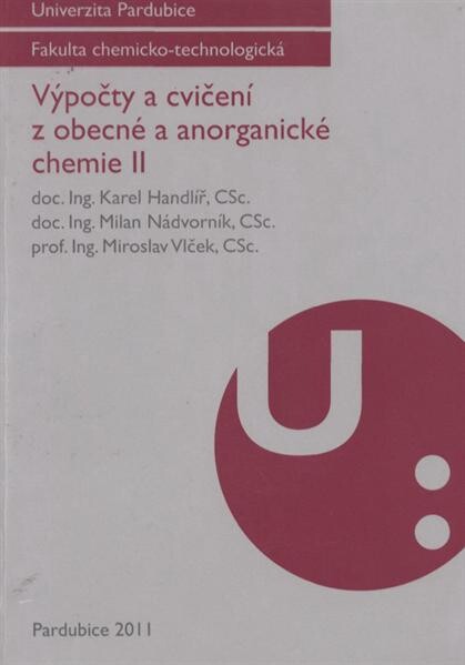 Výpočty a cvičení z obecné a anorganické chemie II