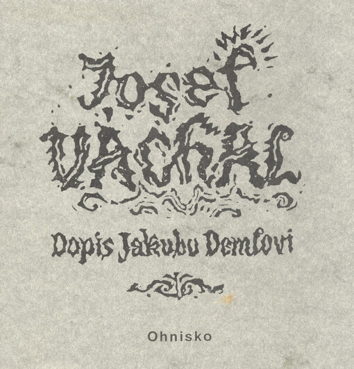 Dopis Jakubu Demlovi