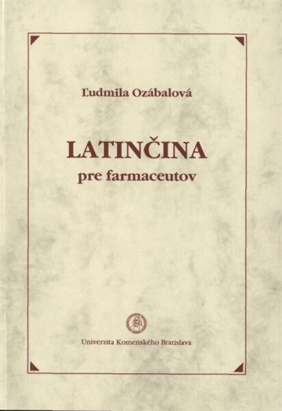LatinÄŤina pre farmaceutov 