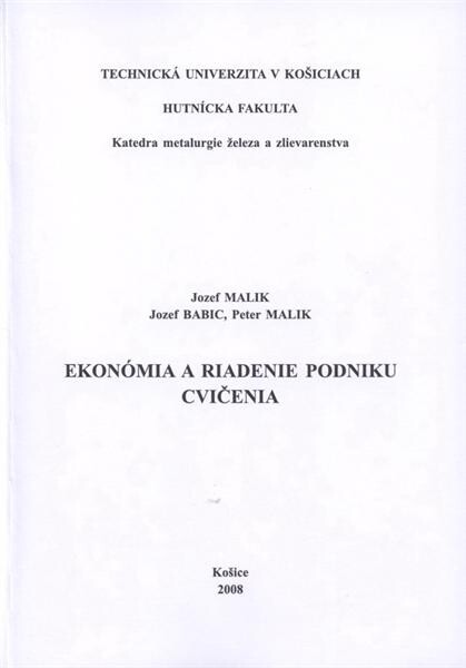 EkonĂłmia a riadenie podniku 
