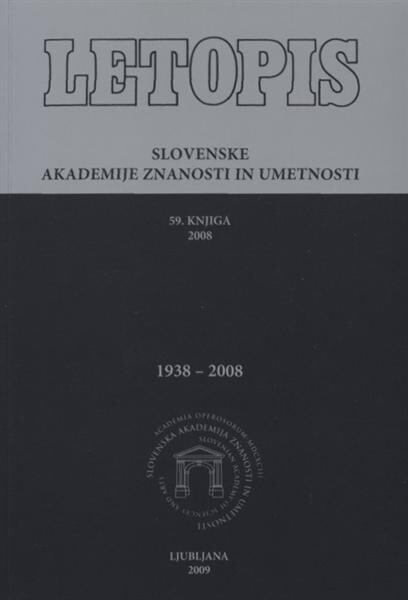 Letopis Slovenske akademije znanosti in umetnosti = 